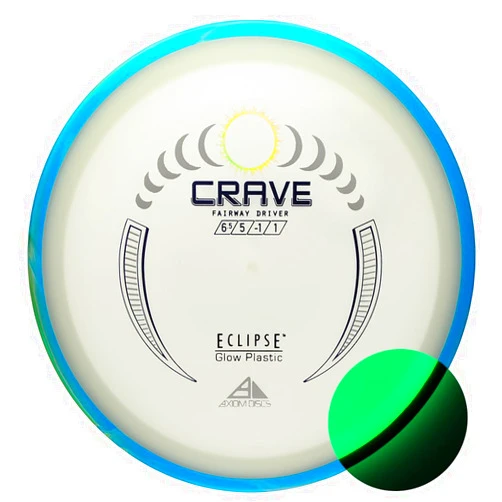 Axiom Discs Eclipse Glow 2.0 Crave Disc Golf Fairway Driver (Colors May Vary)