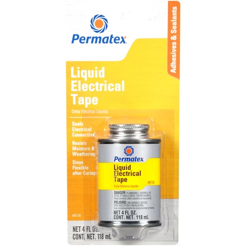 Permatex 85120 Liquid Electrical Tape, 4 oz , Black