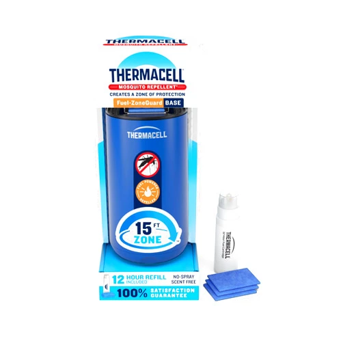 Thermacell Mosquito Repeller Patio Shield; Includes 12-Hour Refill; Highly Effective Mosquito Repellent for Patio; Bug Spray Alternative; Scent Free; No Candles or Flames