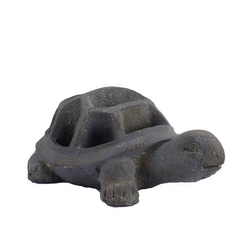 Solstice Sculptures YSP-140 Tortoise Planter, Blue Iron Effect