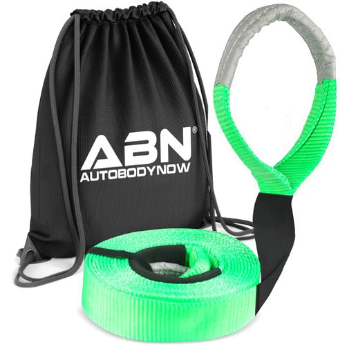 ABN 20 Foot Recovery Strap - 3in by 20ft Offroad Equipment 30000 lbs Tow Strap for Towing or Recovery of Cars or Trucks