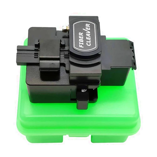 QIIRUN High Precision Optical Fiber Cleaver with 16 Cleaving Spots and 48000 Cleaves Fiber Cutter Tool with FTTH Fiber Holder for 0.25mm 0.9mm 3.0mm Coating Diameter Fiber