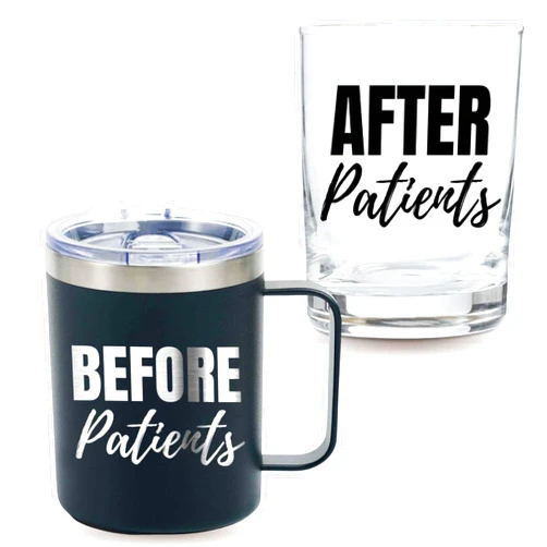 Onebttl Doctor & Nurse Gifts Set for Men & Women, Whiskey Glass & Coffee Mug Doctors, Nurse, Med School, Nursing School Students, Perfect for Coworker, Birthday, Christmas