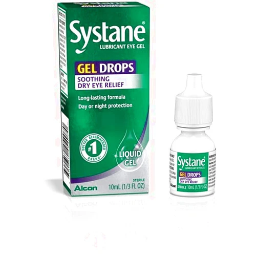 Systane Lubricant Eye Gel Drops 10 ml, 2 Count