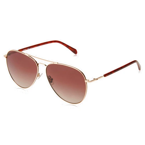 Fossil womens Fossil Female Style Fos 3102/G/S Sunglasses, Gold Brown, 58mm 13mm US