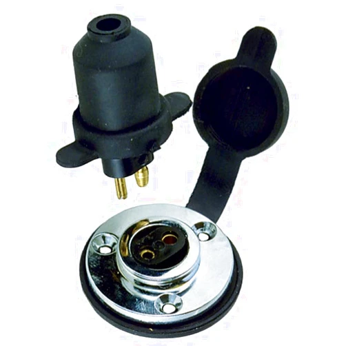 Perko 1190DP0CHR Watertight Deck Connection ,Black