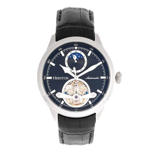 HERITOR Gregory Automatic Semi Skeleton Dial Men's Watch HERHR8100