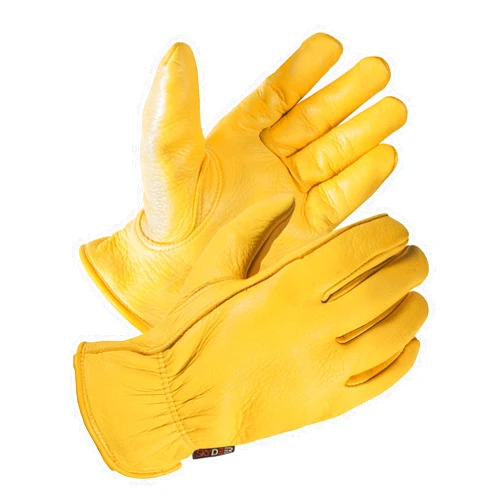 SKYDEER Full Grain Deerskin Leather Gloves for Men and Women, Extra Soft and Hands Protection, 3D Ergonomic Design