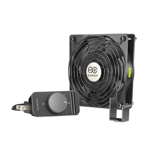 AC Infinity AXIAL S1225, 120mm Muffin Fan with Speed Controller, UL-Certified for Doorway, Room to Room, Wood Stove, Fireplace, Circulation Projects