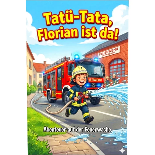 Johann Degendorfer Tatü-Tata, Florian ist da!: Ein spannendes Feuerwehr Kinderbuch mit Ausmalbildern für Kinder ab 4 Jahren: Spannendes Wissen über Mut, Notfall-Regeln, ... Kinderbuch zum Vorlesen (German Edition)