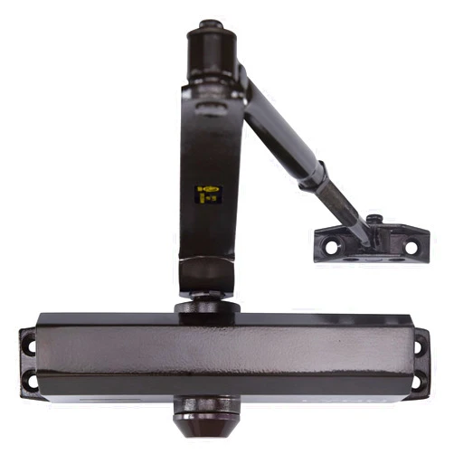 LYNN HARDWARE Medium Duty Commercial Door Closer - DC6003 Automatic Door Closer, Surface-Mounted Auto Door Closer, Size 3 Automatic Door Closer for Home & Light Commercial Property, Dark Bronze
