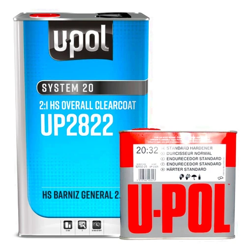 U-POL Universal Clearcoat Car Paint | European Resin Based Clear Coat for Spot, Panel and Overall Repairs, 4:1 Mixing Ratio | 5 Liter Kit w/2.5 Liter Fast Hardener