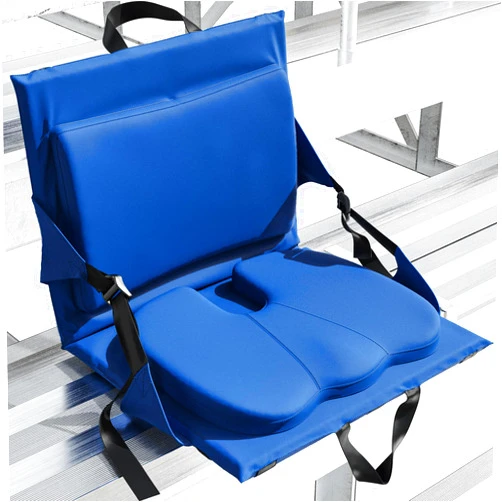 Everlasting Comfort Stadium Seats with Back Support - Adjustable Memory Foam Bleacher Chairs with Back and Cushion, Portable, Easy Folding Stadium Seat Cushion with Storage Pocket
