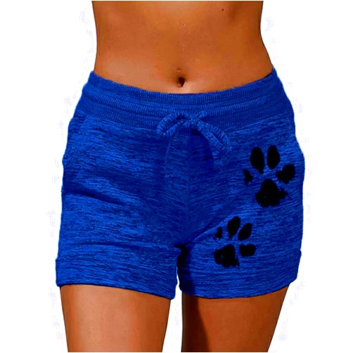 Generic Shorts for Women Drawstring Elastic High Waist Sport American Flag Star Printed Butt Lifting up Casual Loose Fit Sweatpant