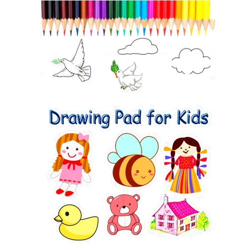 By Hanan Mohamed Ali (Author) Drawing Pad for Kids: Blank Paper: , Large Blank Coloring Books - Journal Book For Girls And Boys - Drawing Pad Big Plain Paper - Art, Doodle and Drawing Book ... Pages - Suitable For All Ages