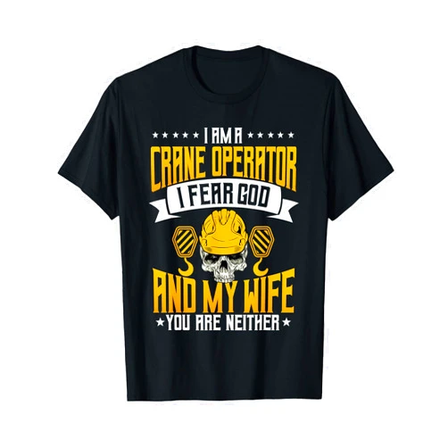 Crane Operator Construction Apparel Crane Operator Construction Tower Heavy Equipment Machinist T-Shirt