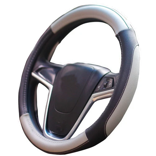 Mayco Bell Car Steering Wheel Cover 15 inch Comfort Durability Safety (Gray)