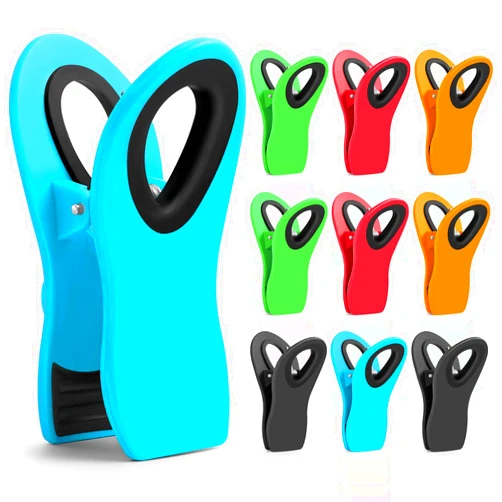 Jetmore 10 Pack Chip Clips, Bag Clips, Chip Clips Bag Clips Food Clips, Bag Clips for Food Storage, Kitchen Clips, Clips for Food Packages, Snack Clips, Chip Clip
