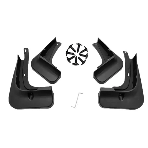 YYinno Mud Flaps Kit for 2021 2022 Volkswagen VW ID.6 ID6X ID6 Mud Flap Splash Guard Accessories Front and Rear 4pcs Set