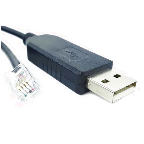 Sinforcon USB to RJ9 Control Cable for iOptron Equatorial Telescope with FTDI Chip Console Cable for Mounts Like iEQ30 Pro, Smart EQPro, ZEQ25GT, ZEQ25, CEM60, CEM25p, and ASCOM Driver
