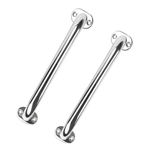 XinKunmarine 2 Pack Boat Grab Handle,12 inch Stainless Steel Marine Grab Bar,Polished Handle Handrail for Marine Boat,Yacht