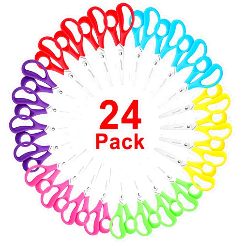 BURVAGY Scissors Bulk, 24 Pack BURVAGY 5.5
