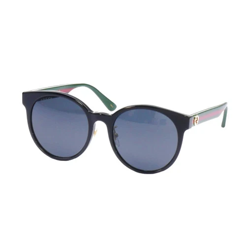 Gucci Grey Round Ladies Sunglasses GG0416SK 002 55