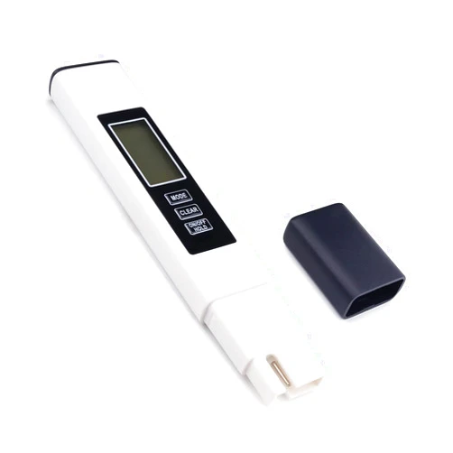 Othmro 1Pcs TDS and EC Tester Handheld Tester 1-9990PPM 1 Resolution Plastic Titanium Alloy Digital Water Tester Accuracy ± 2% for Aquariums Swimming Pools Water Filters White