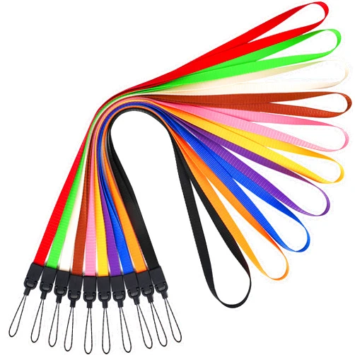 YOUOWO 10 Pack Lanyards colors Neck Lanyard straps for Pen Cellphone id Badges Holder Keys Office Name Badges ID Card Long Lanyard Strap for Whistles (10 Colors - Combination 1)