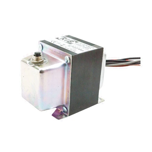 RIB Functional Devices TR100VA015 Transformer, 96VA, 480/277/240/208/120 to 24 Vac, Circuit Breaker, Foot and Single Threaded Hub Mount