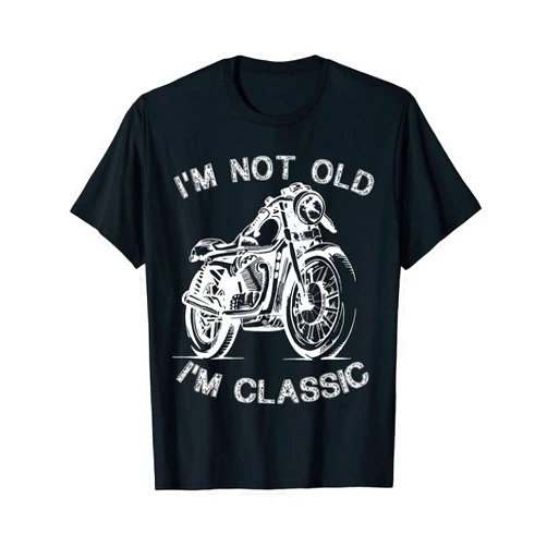 Motorcycle and Biker Funny Retro Designs I'm Not Old I'm Classic Funny Motorcycle Graphic T-Shirt