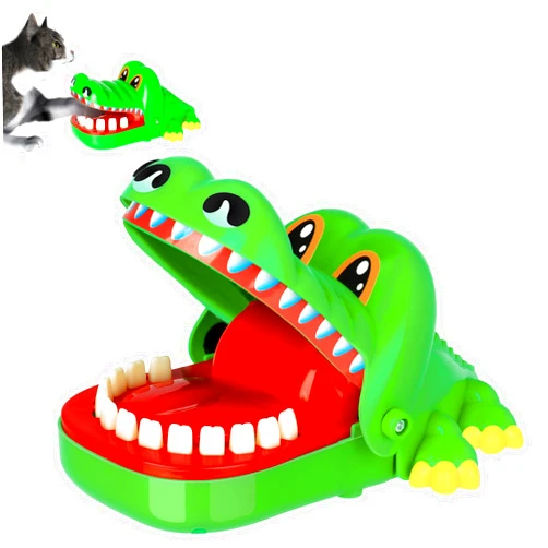 DCGB Super Big Crocodile Teeth Toys Game for Kids, Crocodile Biting Finger Dentist Games Funny Toys for 1 to 4 Players, Ages 3 (S)