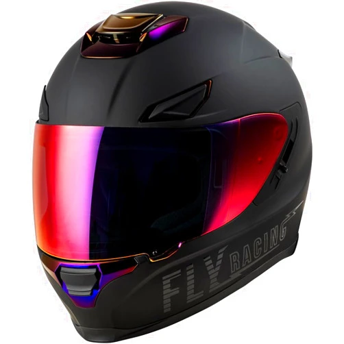 Fly Racing 73-8429L Sentinel Recon Helmet Matte Black/Purple Chrome Lg