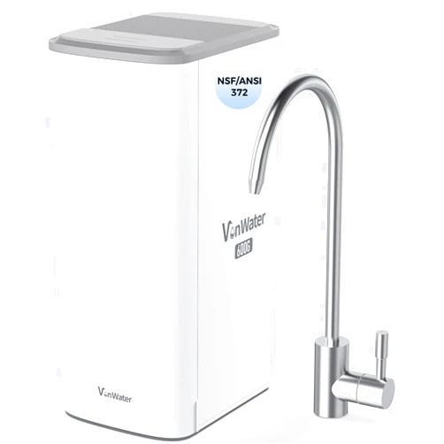 VonWater 600GPD All-in-1 Under Sink Reverse Osmosis Water System, Tankless RO Water Filter, Multistage Filtration System, Reduce TDS, PFAS, NSF/ANSI 372,FCC,CA65 Listed, 2:1 Pure to Drain, V1-600N