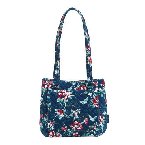 Vera Bradley Women's Cotton Multi-Compartment Shoulder Satchel Purse