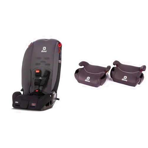 Diono Radian 3R 10 Years 1 Convertible Car Seat Rear & Forward Facing Plus Diono Solana No Latch 2 Pack Backless Booster Seats
