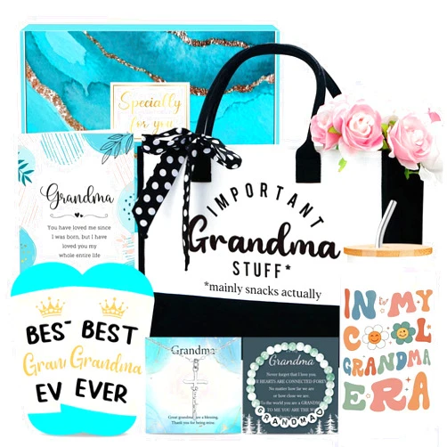Verouis Gifts for Grandmas Birthday Grandma Gifts from Grandkids Promoted to Grandmother Gift for First Time Grandma New Great Grandmas to Be Announcement Present Idea for Grammy Granny Soon to Be Grandmother