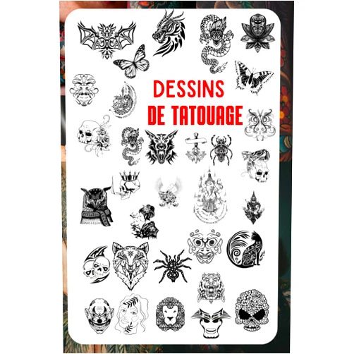 Marwwa eadition Dessins de Tatouage: Plus de 1 400 modèles de tatouage pour de vrais tatoueurs, professionnels et amateurs. Des conceptions de tatouage originales et ... (Livres pour adultes) (French Edition)