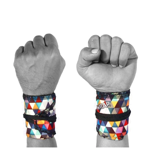 WOD Wear Wrist Wraps for Powerlifting, Strength Training, Bodybuilding, Cross Training, Olympic Weightlifting, Yoga Support - One Size Fits All