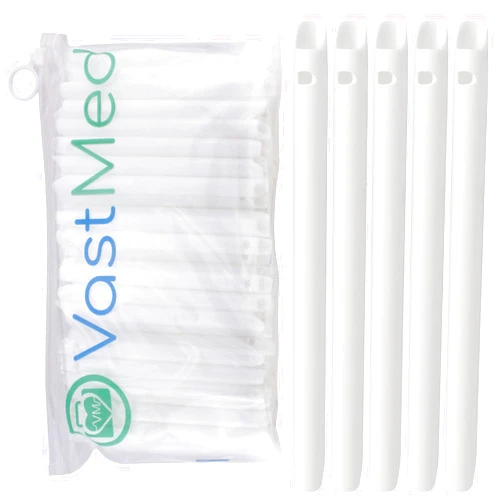 VASTMED 200PCs Dental Grade Saliva High Volume Evacuator Vented (HVE) by VASTMED | Disposable HVE Saliva Suction Tips | Vented Evacuation Aspirator Tips with Smooth Edges