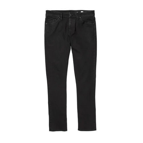 Volcom Men's Regular 2x4 Stretch Denim Jean, Black Out 1, 31W x 32L