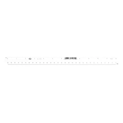 Alvin, Combination Triangular Scale, Metric and English Measurements, White Drafting, Architecture and Drawing Ruler - 12 Inches