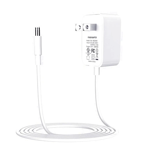 Smays Power Cord Replacement for Graco DuetSoothe, Simple Sway Swing, Glider LX, DuoGlider, Sweetpeace, 5V Baby Swing Charger White