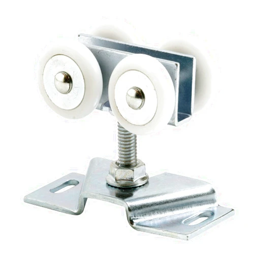 Prime-Line MP7449 Door Roller Assembly, 7/8 In., Convex, Plastic, Steel Bracket and Ball Bearings (2 Pack)