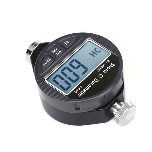 Fafeicy Digital Shore Rubber Hardness, Hardness Tester, Rubber Hardness Tester Durometer Hardness Tester Shore C Durometer C Tester 100HD Pocket Size Tire Durometer with LCD Display