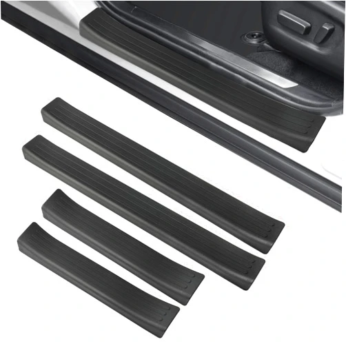 Jetuplusllc Door Sill Protector, Anti-Scratch Car Door Protection Compatible with Toyota RAV4 Hybrid, RAV4 Prime, RAV4-4 Door Set, Black