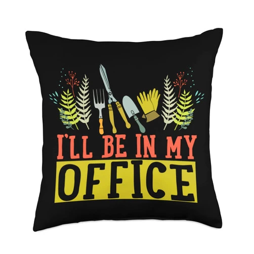Gartenliebhaber & Gärtner Geschenke Und Outfits Für Und Hobby-Gärtner Die Gerne Im Garten Arbeiten Throw Pillow, 18x18, Multicolor