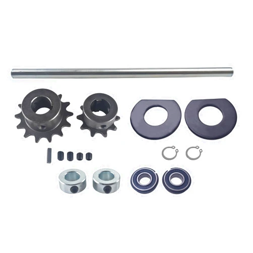 Hanyosa Silver Galvanized Jackshaft Sprockets Go Kart Minibike Complete Jackshaft Kit 5/8