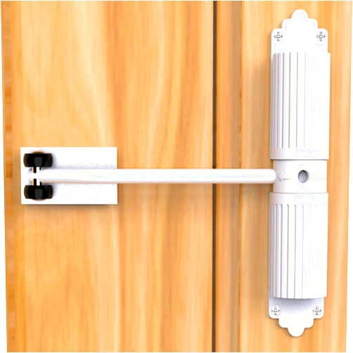 Robinsontool 2024 New Automatic Door Closer, self Closing Door, Adjustable Closing Door, Door Closers for Home, Automatic Safety Spring Door Closer (White). Up to 140LB can be Pushed.Metal Doors Don't fit.