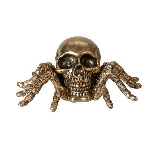 Pacific Giftware Skeleton Spider Figurine Gothic Bronze Finished Creepy Crawling Design Ideal for Halloween Decor or Unique Collector Item 6.7